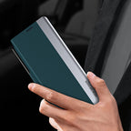 Luxury Electroplated Leather Magnetic Phone Case With Phone Stand And Pen Slot For Galaxy Z Fold 5/6/7