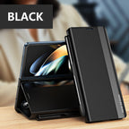 Luxury Electroplated Leather Magnetic Phone Case With Phone Stand And Pen Slot For Galaxy Z Fold 5/6/7