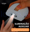 Ionique | 2‑em‑1  Cortador e Polidor Elétrico de Unhas – Recortador Automático com LED, Recarregável & Silencioso