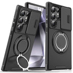 New Slide Camera Protection Magnetic Stand Phone Case for Samsung S25 Ultra