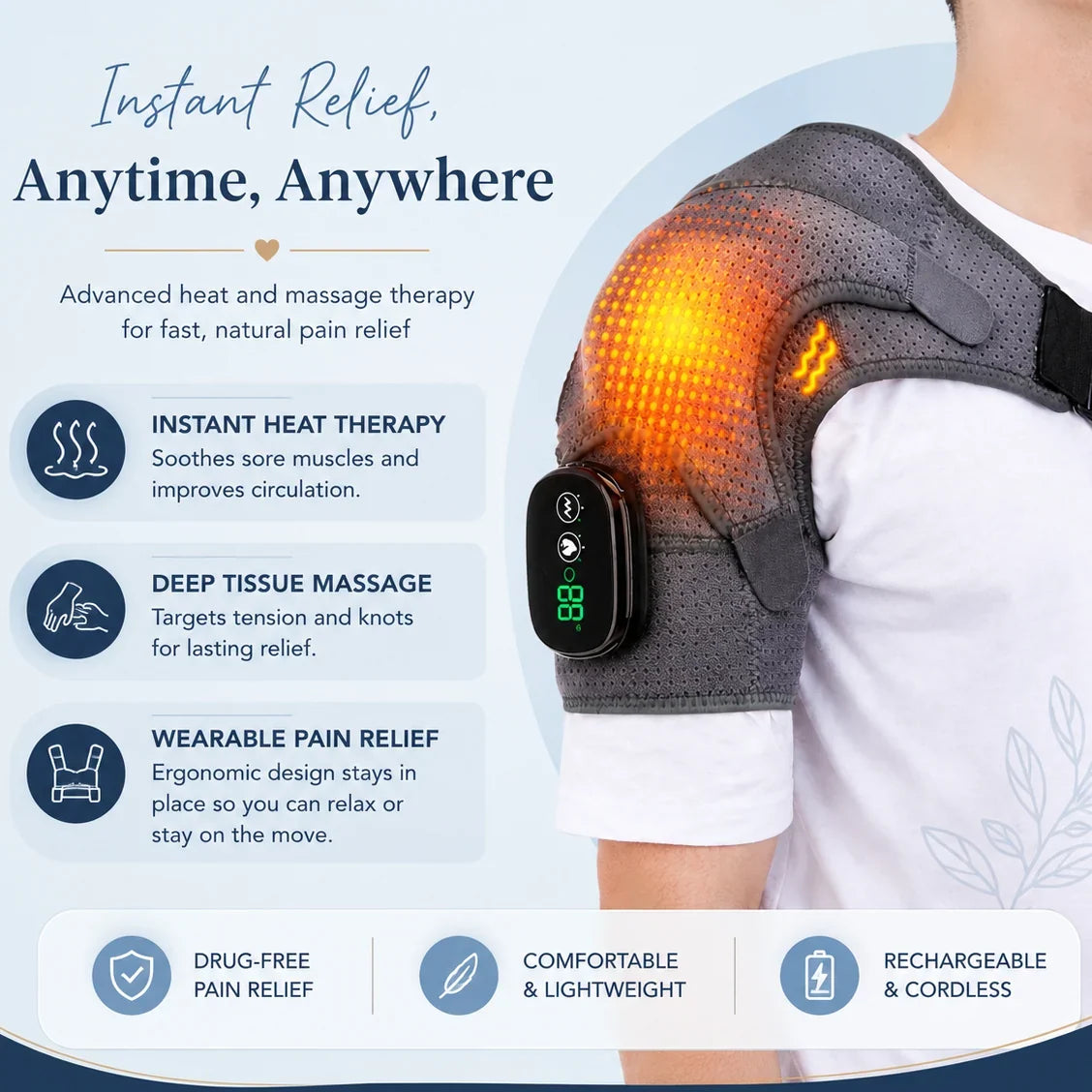 ThermaFlex™ Pro — Heated Shoulder Therapy Wrap