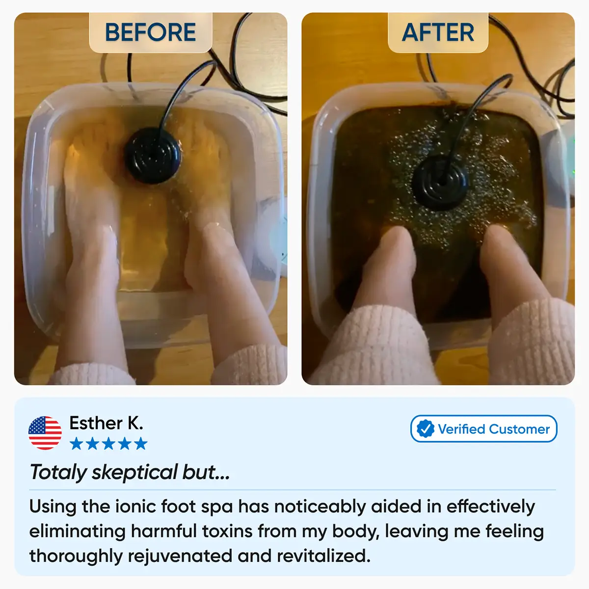 Healifeco Ionic Foot Spa Bundle - Remove Years Of Toxic Buildup That's Stealing Your Energy & Accelerating Aging