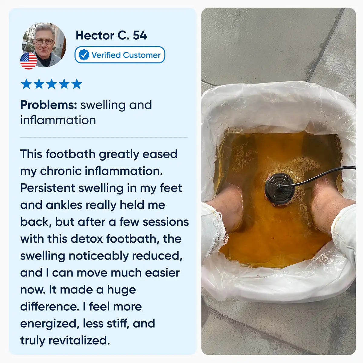 Healifeco Ionic Foot Spa Bundle - Remove Years Of Toxic Buildup That's Stealing Your Energy & Accelerating Aging
