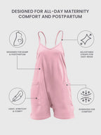 Oversized Jumpsuit Shorts - Maternity & Postpartum
