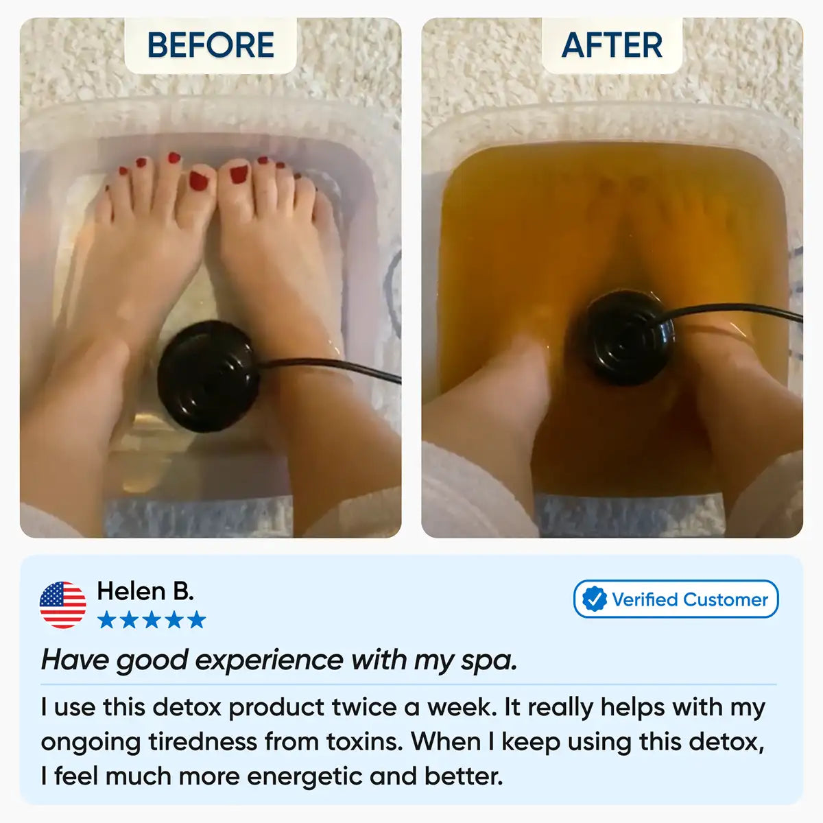 Healifeco Ionic Foot Spa Bundle - Remove Years Of Toxic Buildup That's Stealing Your Energy & Accelerating Aging