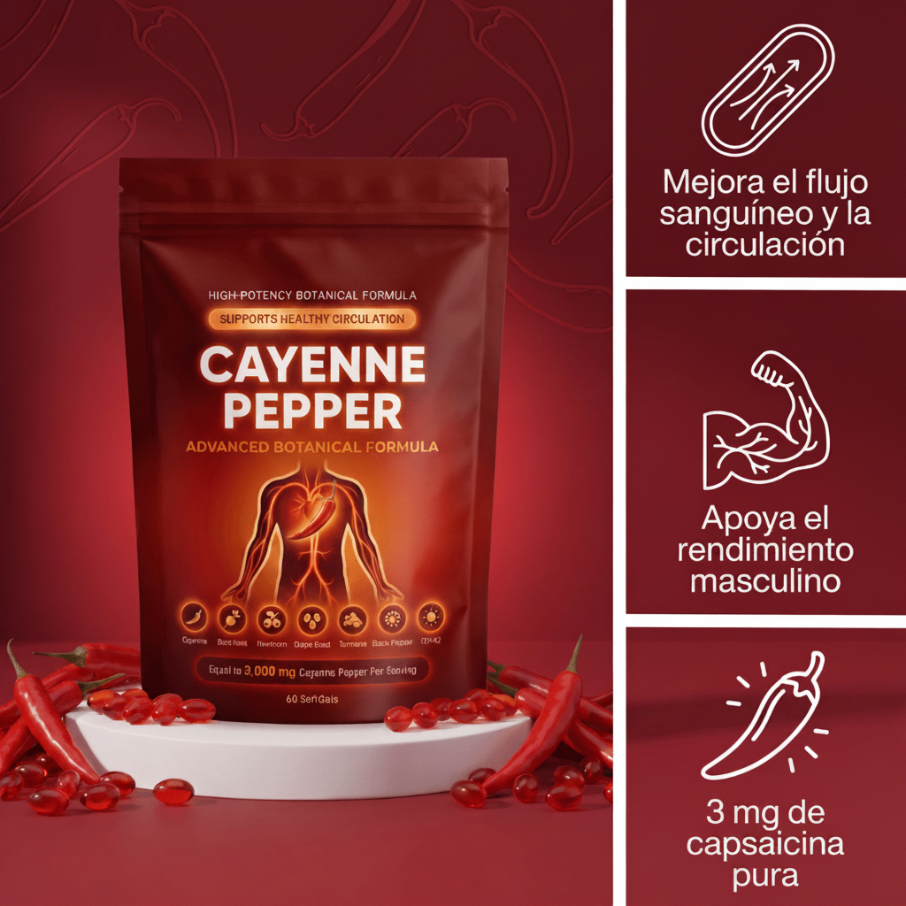 Capsaicina Activa — Softgels de Cayena