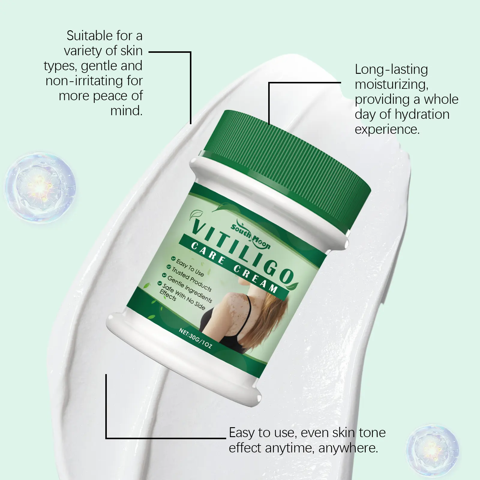 Vitiligo Repair Cream | Natural Plant Extracts | Pigment Correction & Deep Moisturizing | For Sensitive Skin