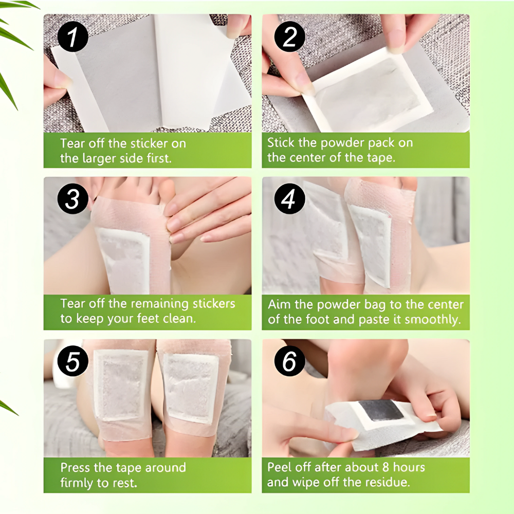 Bamboo Foot Detox Patches | Wake Up Feeling Refreshed