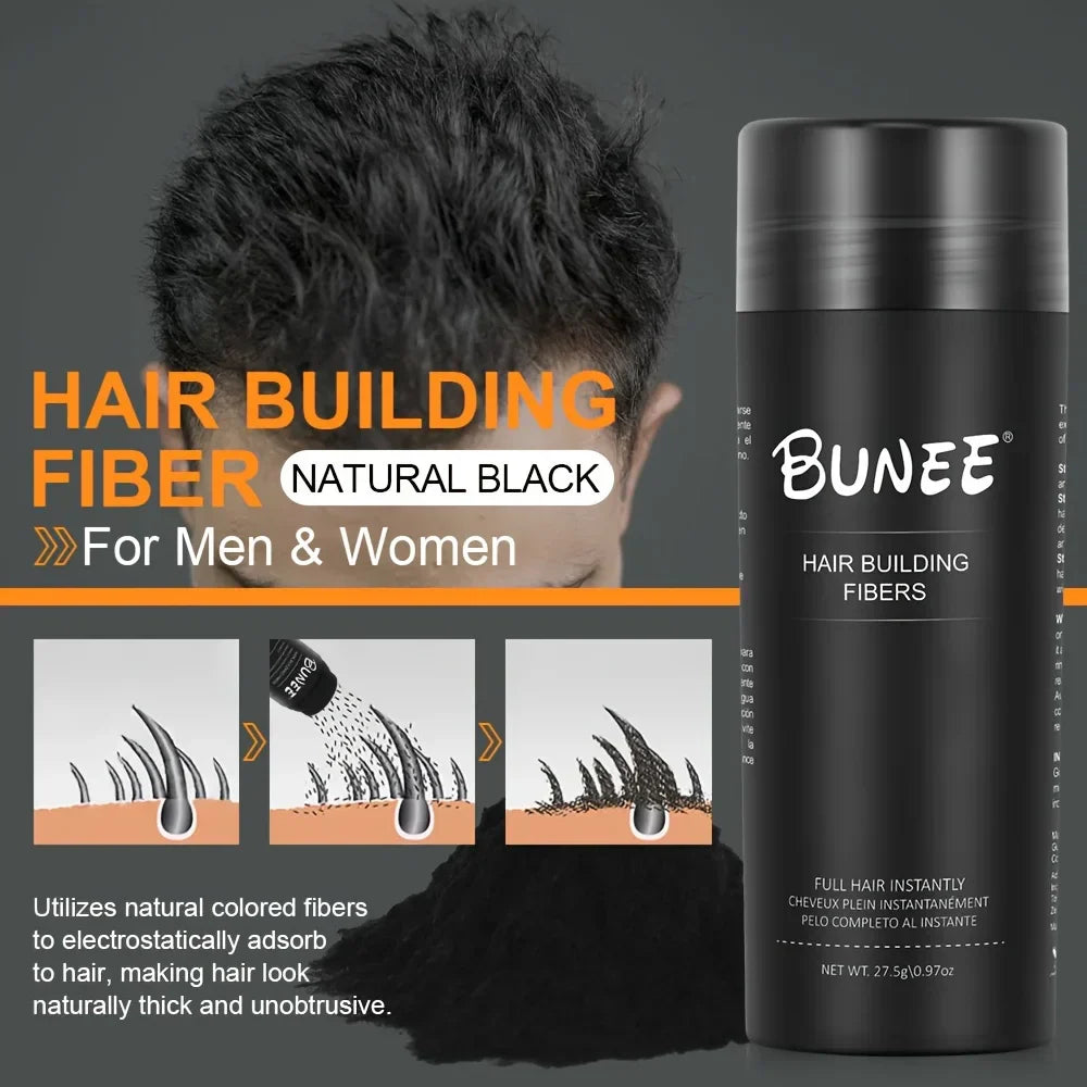 (BUY 1 GET 3) BUNEE Hair Fibers 27.5g - Natural Thickening Powder for Thinning Hair