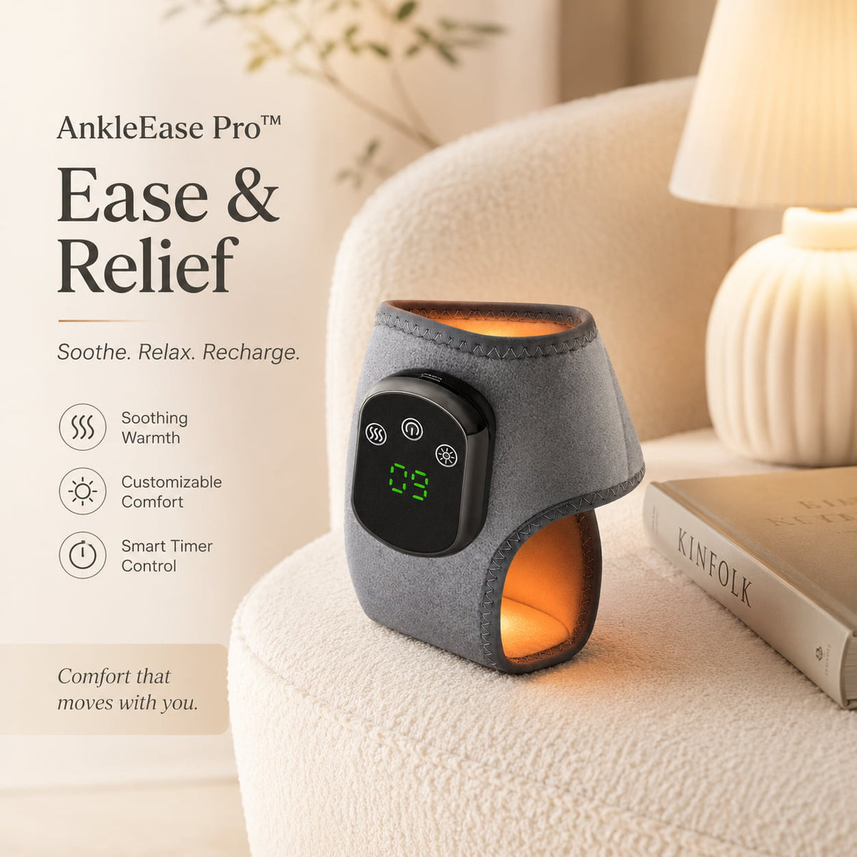 AnkleEase Pro™ Heated Foot & Ankle Therapy Wrap