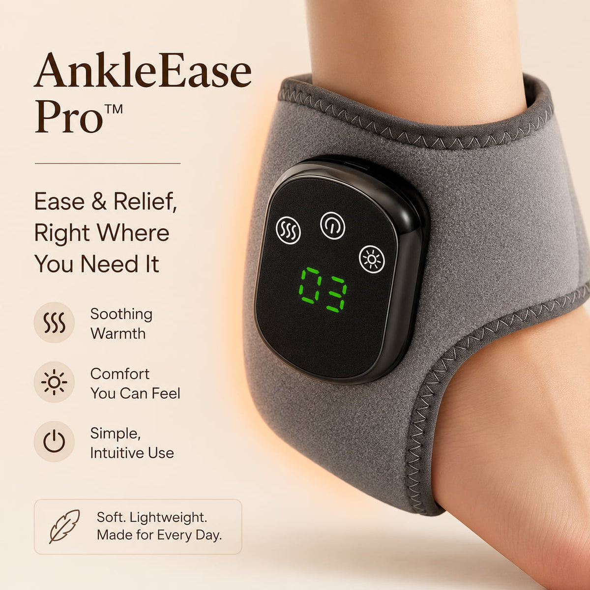 AnkleEase Pro™ Heated Foot & Ankle Therapy Wrap