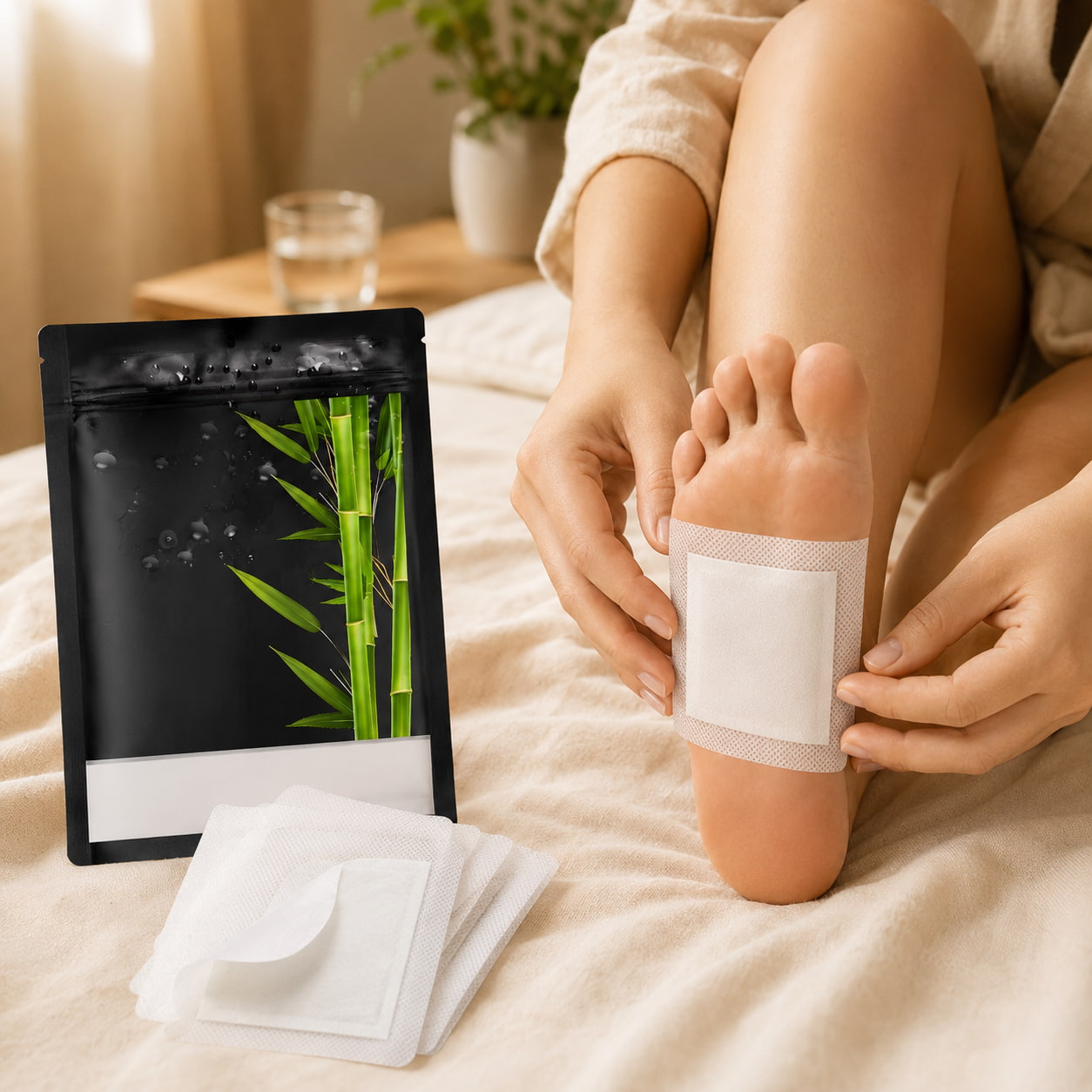 BambooEase™ Overnight Foot Care Detox Patches