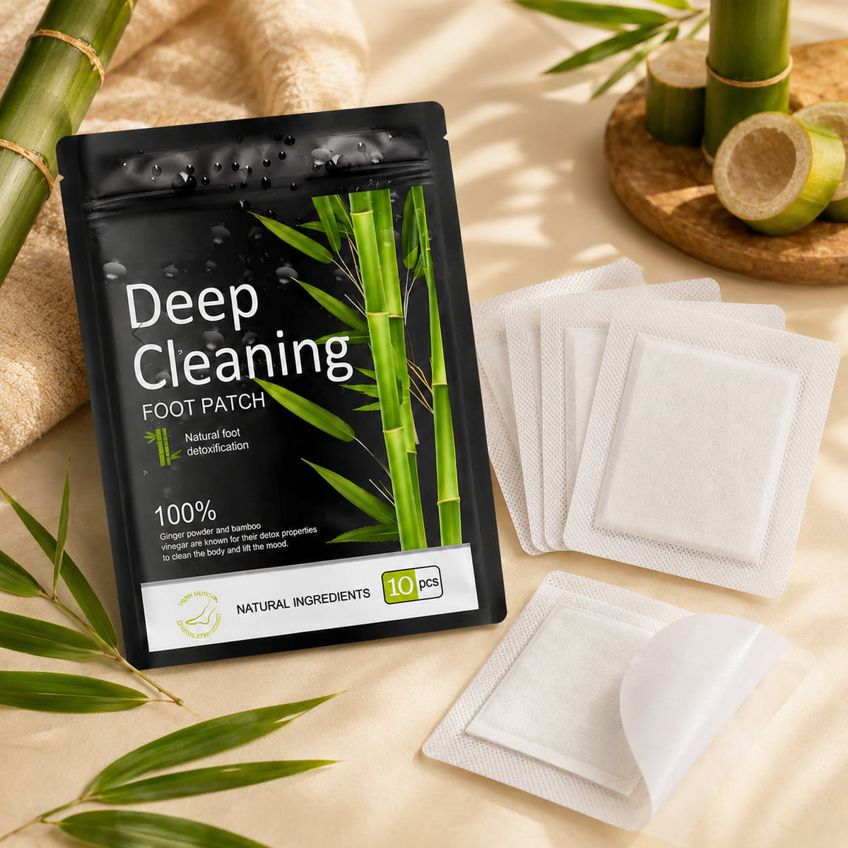 BambooEase™ Overnight Foot Care Detox Patches