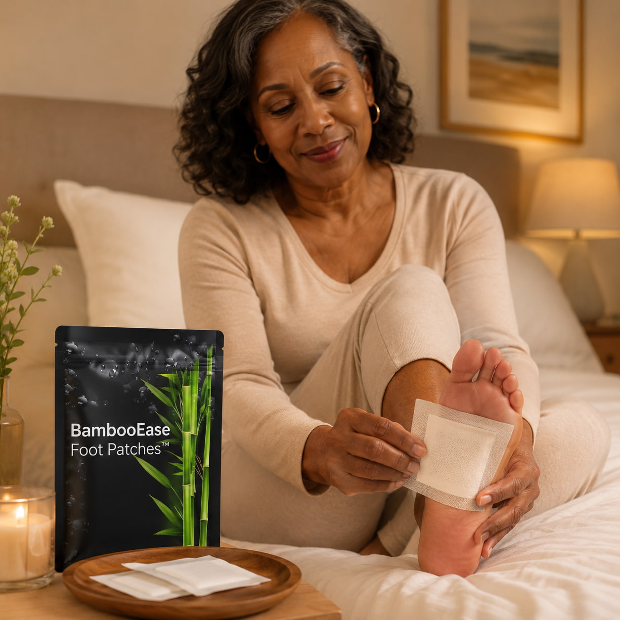 BambooEase™ Overnight Foot Care Detox Patches
