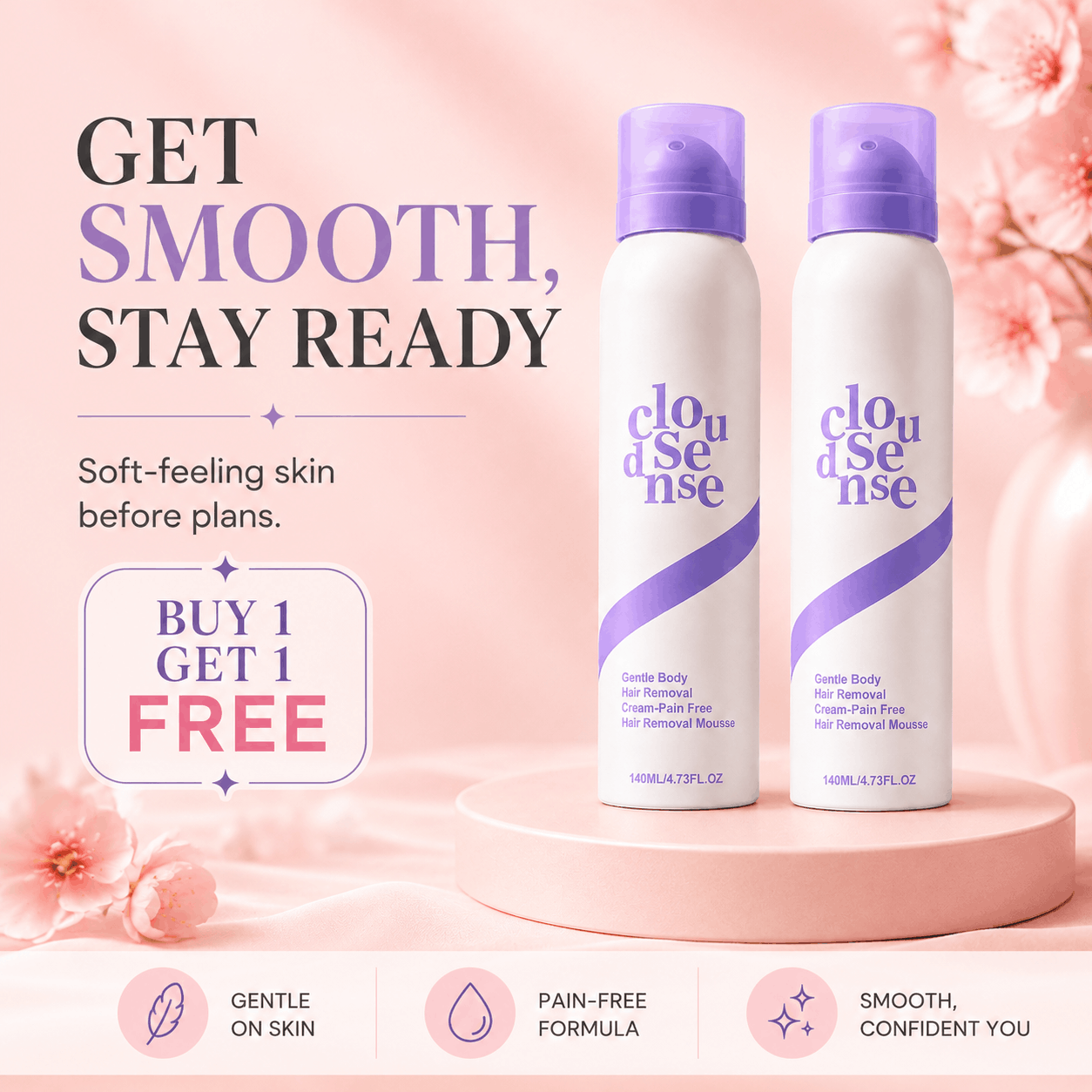 BareBloom™ Bikini Hair Removal Cream
