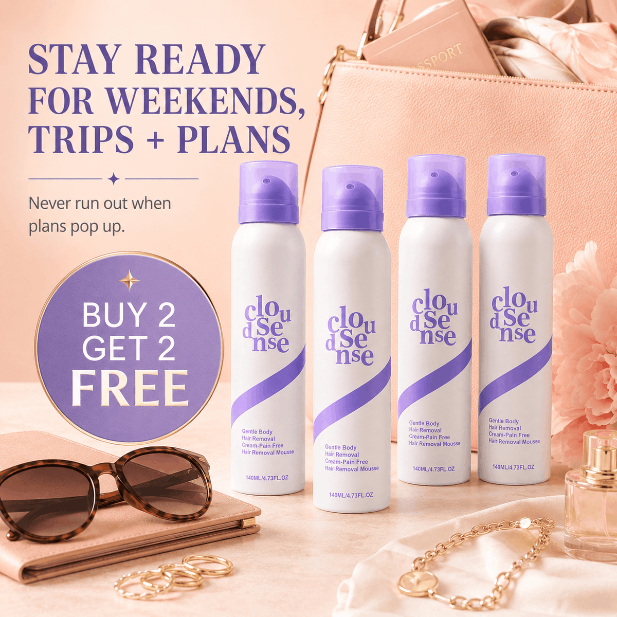 BareBloom™ Bikini Hair Removal Cream