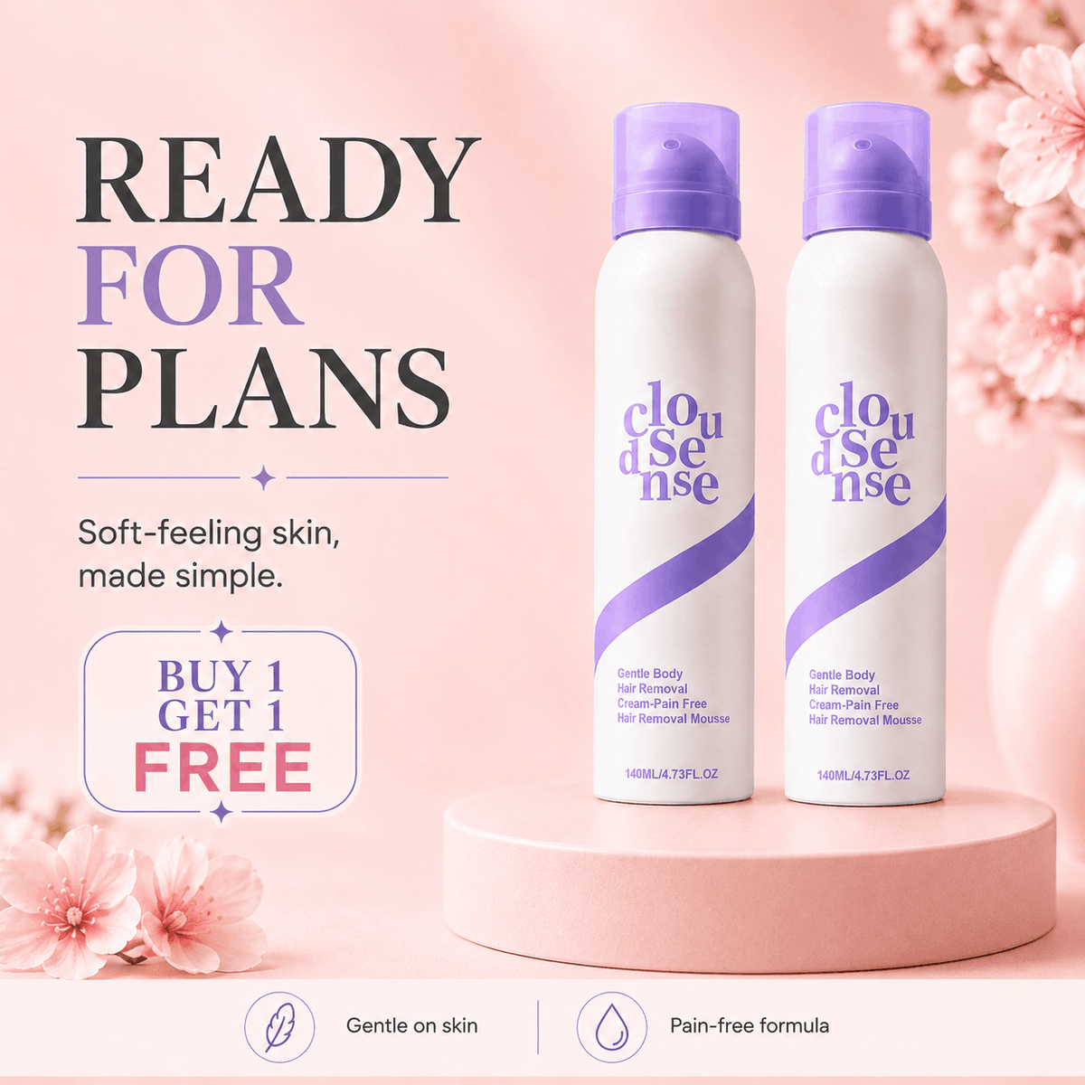 BareBloom™ Bikini Hair Removal Cream