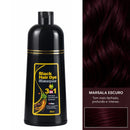 Shampoo Black Hair Dye 3 em 1 — 500ml
