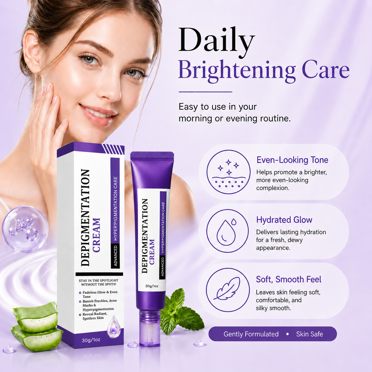 Fade the Look of Freckles & Dark Spots for a Brighter, More Even Glow-HJY