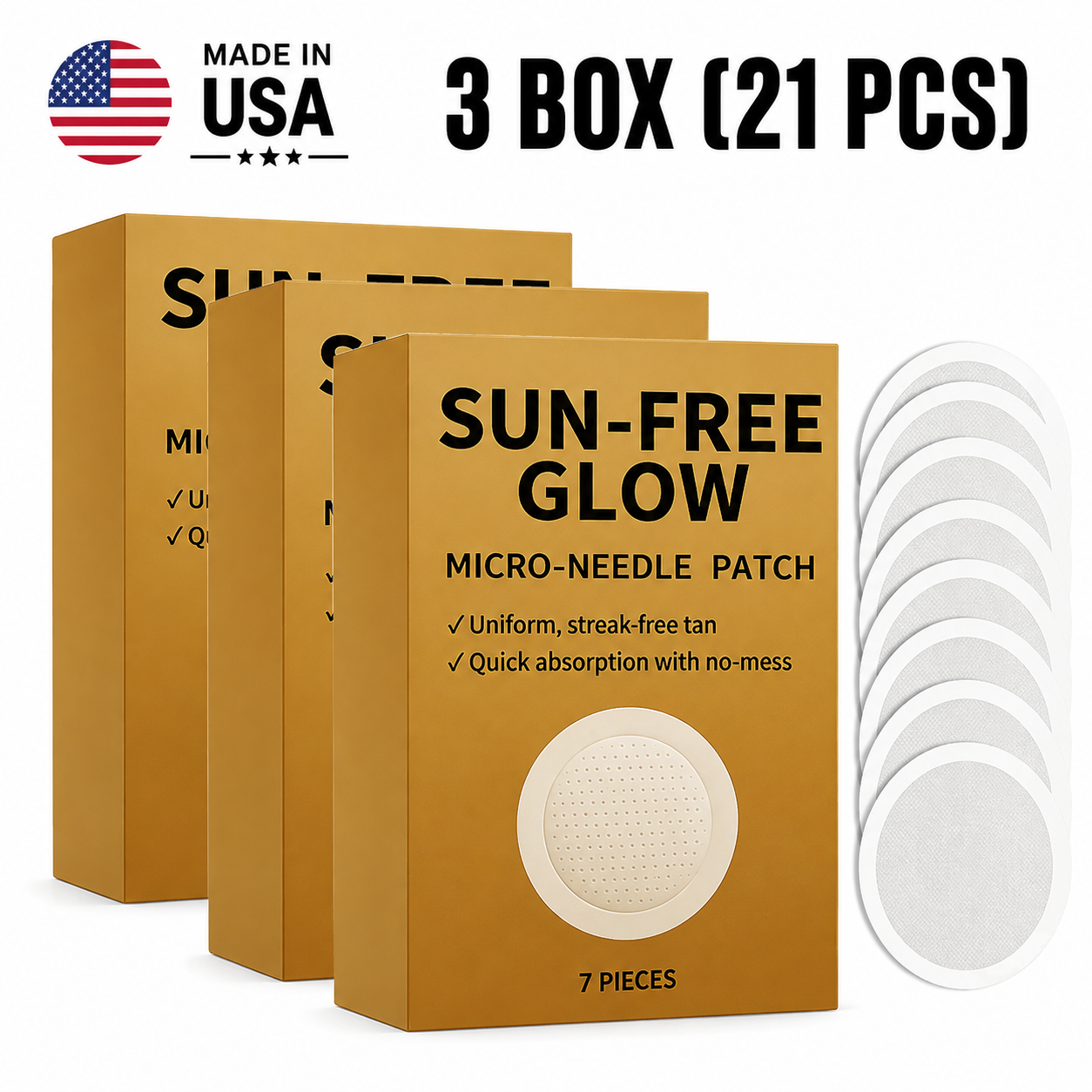Sun-Free Glow Tanning Patches – Easy, Streak-Free Tan Without Sun Exposure Serenzza