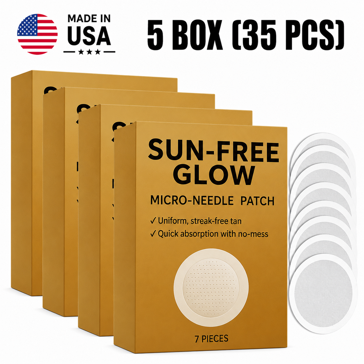 Sun-Free Glow Tanning Patches – Easy, Streak-Free Tan Without Sun Exposure Serenzza