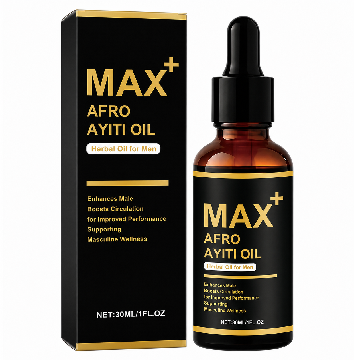 (BUY 1 GET 2) 30ml  Natural Herbal Men's African Ayi Oil MAX+ AFRO AYITI OIL Male Body Massage Essence Oil Serenzza