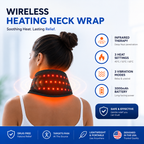 Red Light Therapy Neck Heating Belt – Infrared Neck Massager Serenzza