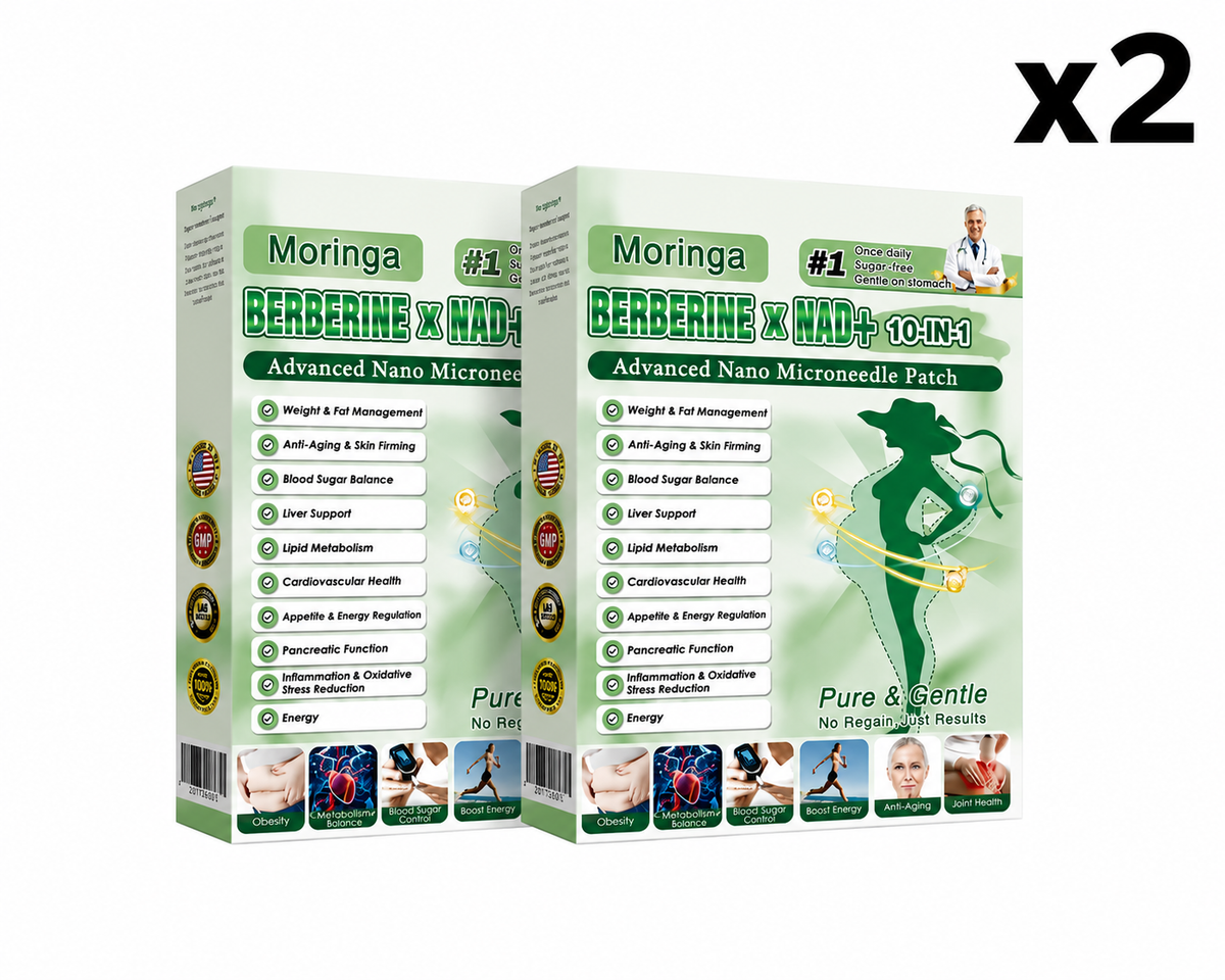 (BUY 1 GET 3) 1-5Boxes Moringa Berberine NAD+ Weight Loss Patches Advanced Nano Microneedle Serenzza