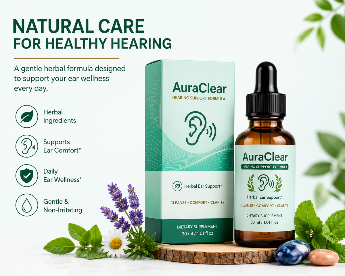 Ear Drops - Auraclear Cleaning and Relief Drops, Natural Green