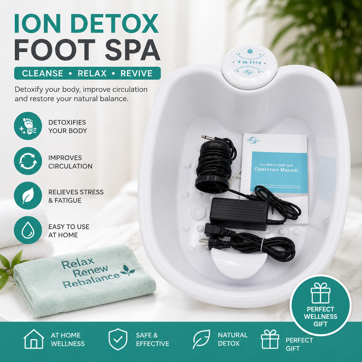 Portable Ionic Foot Detox Spa Machine