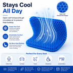 Sciatica Relief Honeycomb Gel Seat Cushion