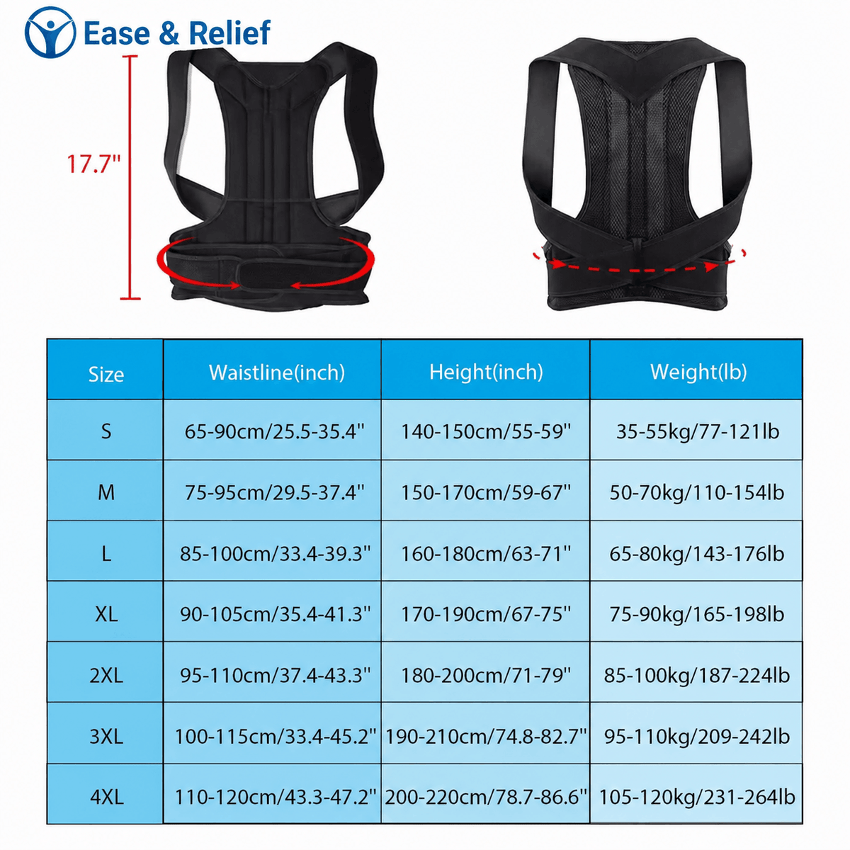 ElitePosture™ Men’s Posture Corrector Harness