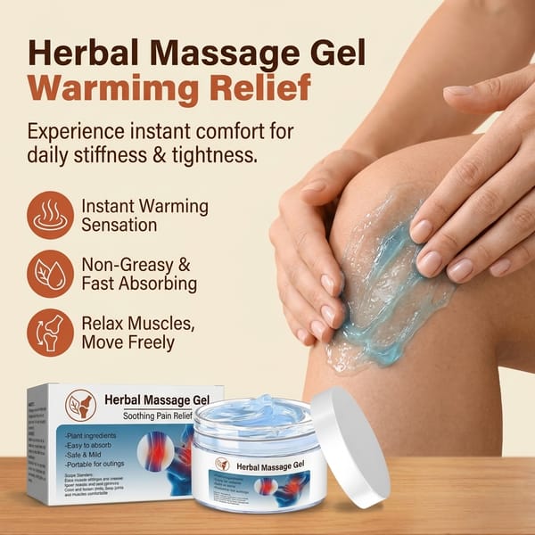 Warming Herbal Massage Gel (Ginger + Herbal Extracts)