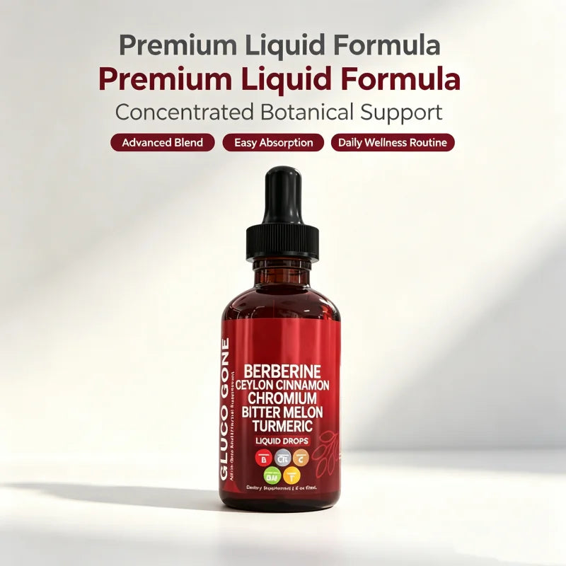 Organic Berberine Cinnamon Ceylon Liquid DropsSupplement with Bitter Melon Serenzza