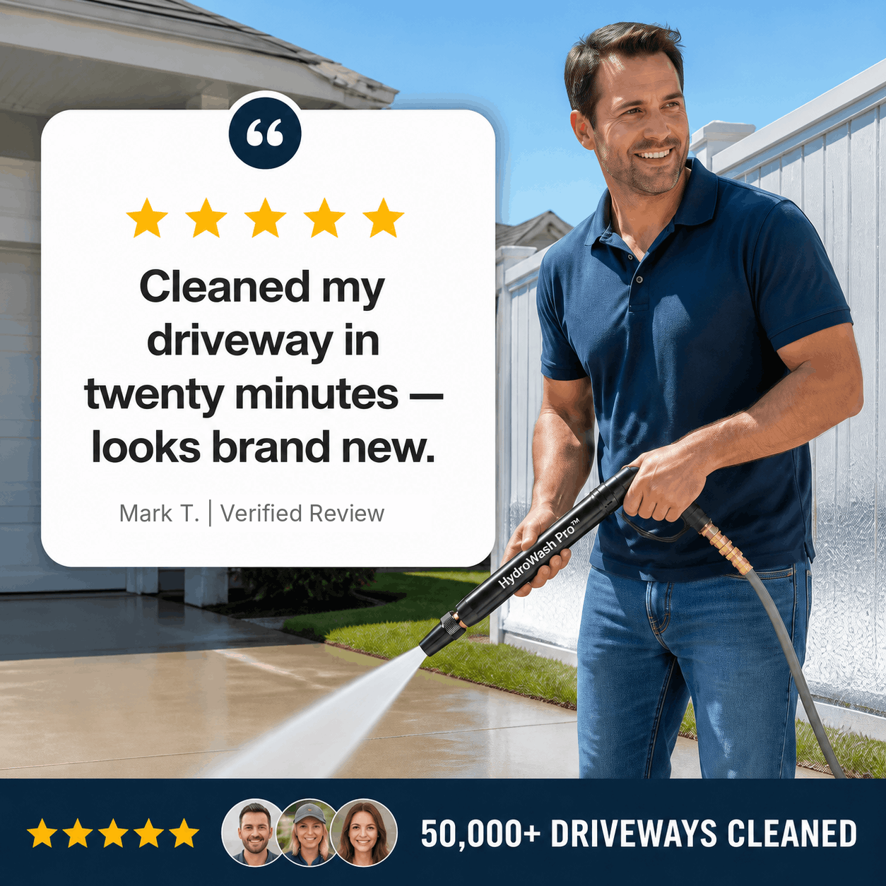 HydroWash Pro™ Outdoor Wash & Rinse Nozzle