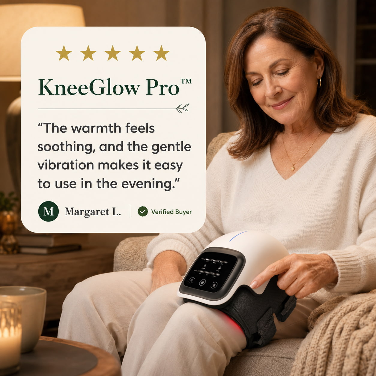 KneeGlow Pro™ Infrared Heated Knee Massager