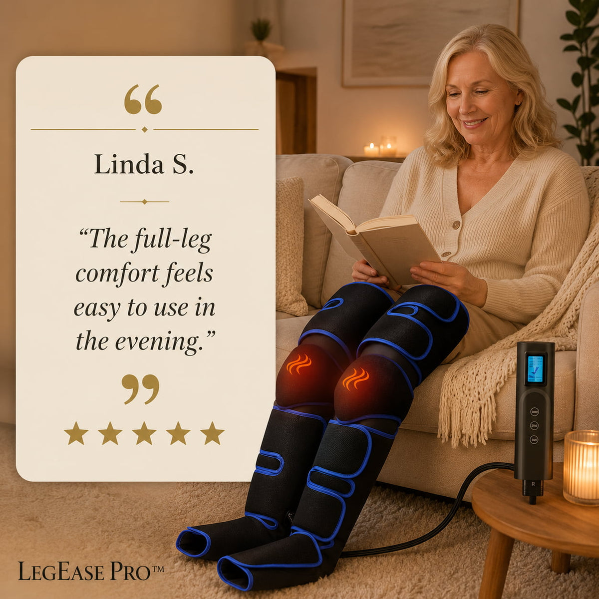 LegEase Pro™ 360° Air Compression Leg Massager