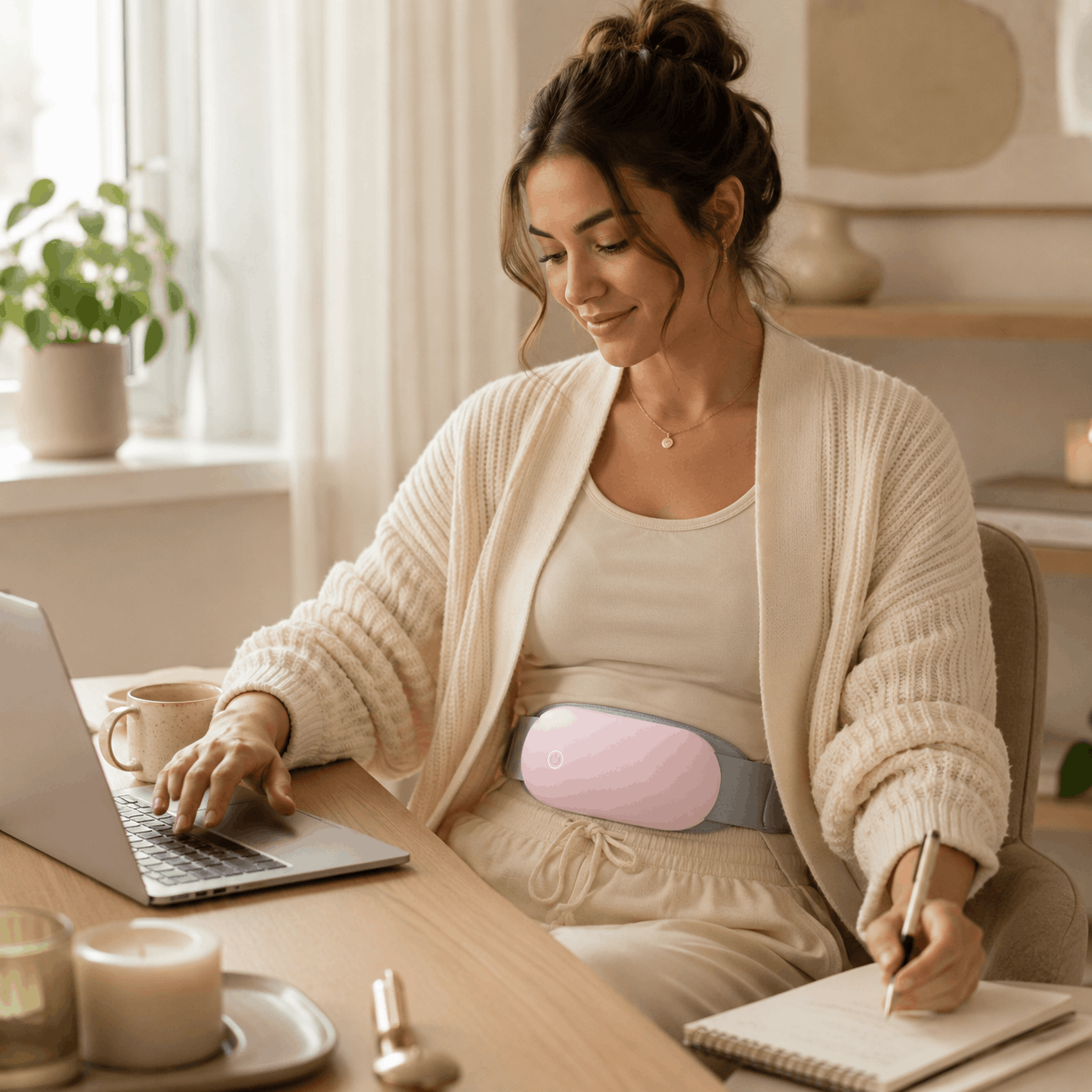LunaEase Pro™ Wearable Period Heat & Massage Belt