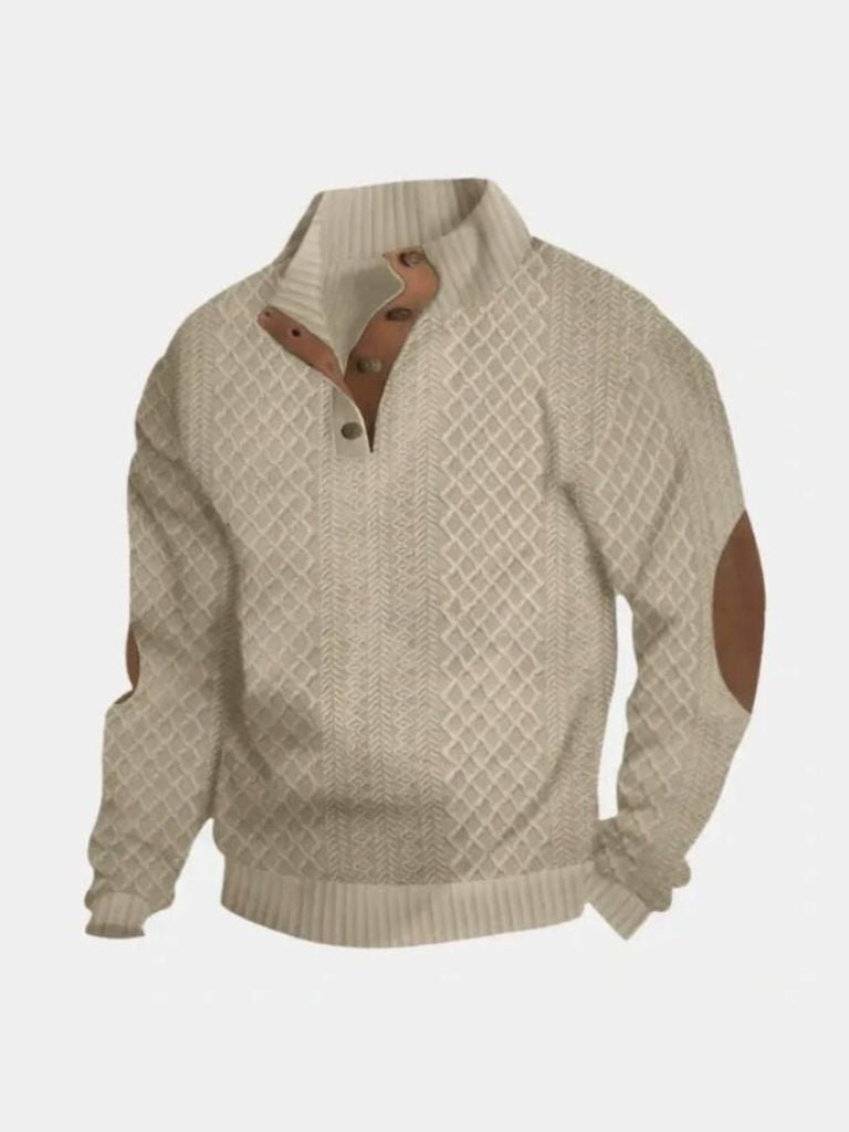 Classic High Collar Pullover - Cross & Crown