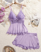 So Soft, So Sexy – Slomra Lace Cami Pajama Set