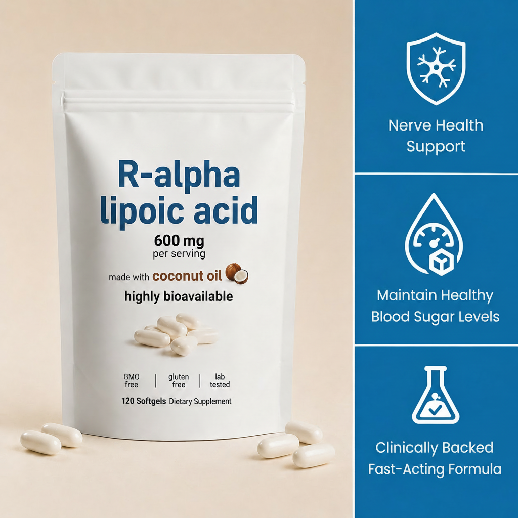 R-Alpha Lipoic Acid Softgels (600mg)
