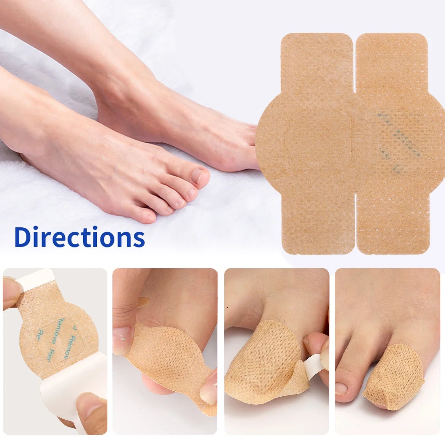 BUY 1 GET 3 – 21pcs Waterproof Toenail Fungus Repair Patches Serenzza