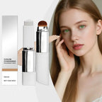 2-in-1 Color Changing Foundation & Concealer Stick with Brush, Lightweight and Moisturizing