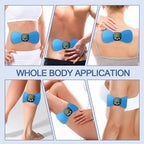 EMS Neck Massager with Pulse, Portable Electric Neck & Shoulder Therapy Device, Mini Smart TENS Massage Pad