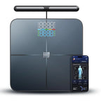 Smart Body Fat Scale with 8-Electrodes, Bluetooth/WiFi, Rechargeable for Accurate BMI and Health Tracking