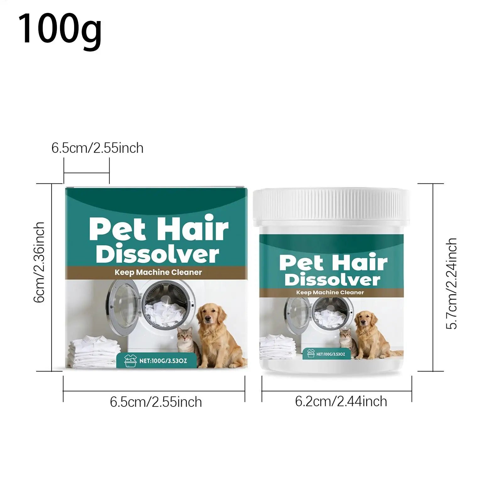 Pet Hair Dissolver washing machine Deep Cleaning Multipurpose Dissolving Agent Dog & Cat Hair Remover Dissolver for Clothes Odor