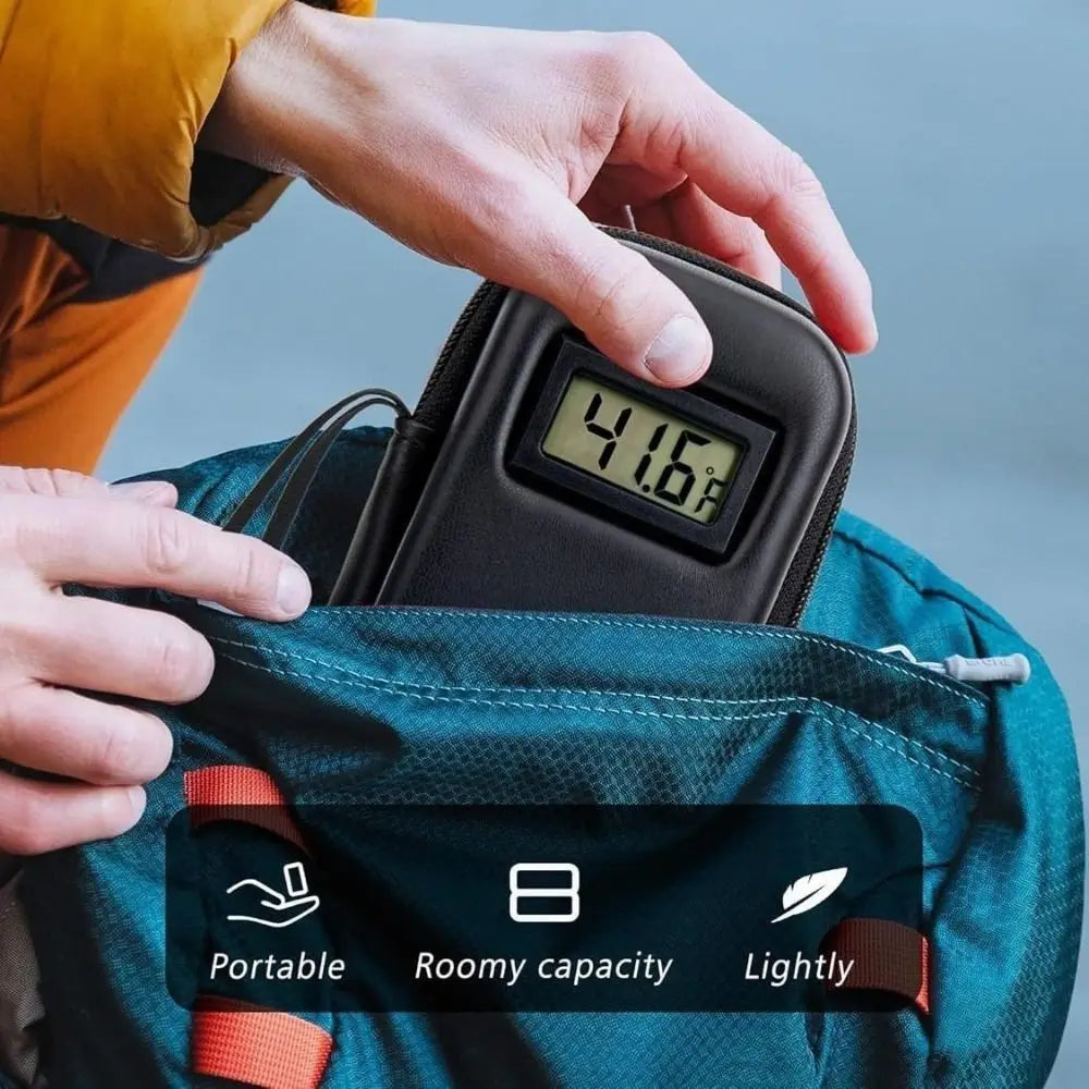 Insulin Cooler Travel Case with Temperature Display & Ice Packs for Travel Serenzza