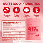 Quitmood Queen's Female-Focused Once-daily Women's complete V- Probiotics for Women - pH Balance, Odor Control, Yeast & Flora