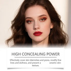 2-in-1 Color Changing Foundation & Concealer Stick with Brush, Lightweight and Moisturizing