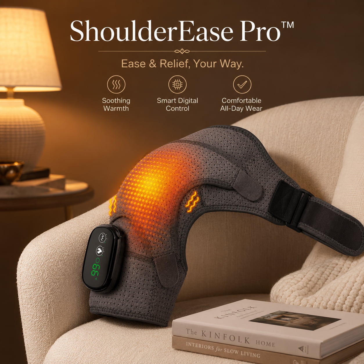 ShoulderEase Pro™ Heated Shoulder Support Brace